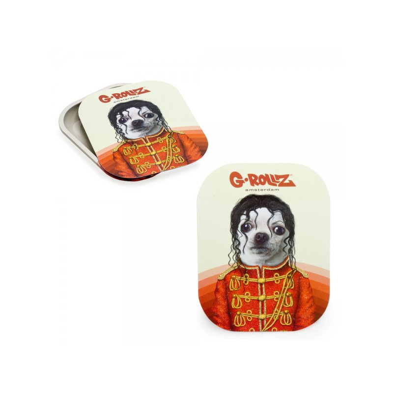 G-rollz - Plateau design métal + Couvercle aimant - Small - Pop - 14x18cm