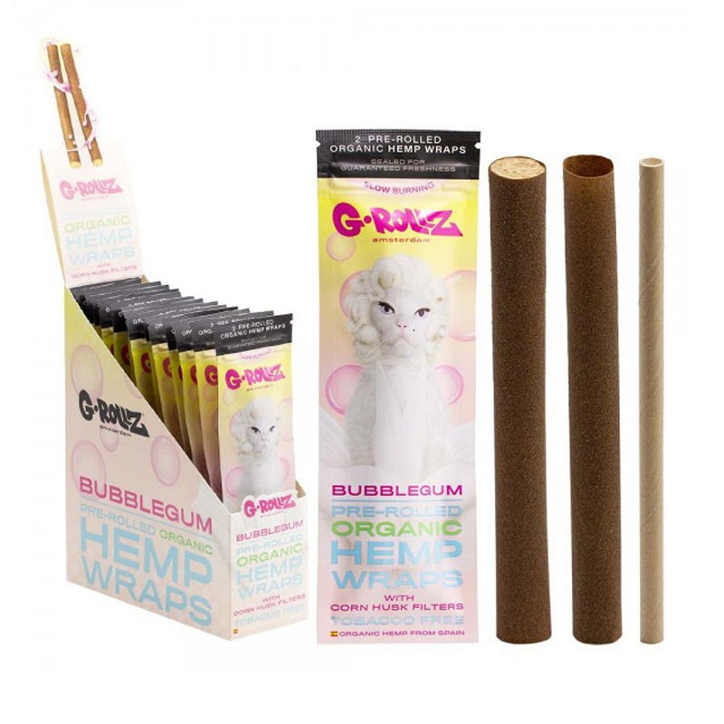 G-Rollz - Feuilles à base de chanvre pré-roulées - Bubble Gum - Diamonds 2X