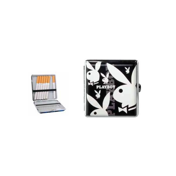 Playboy - Custodia nera con 20 posti 9 x 9 cm