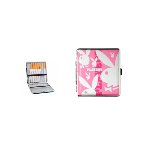 Playboy - Etui A Cigarettes Rose & 6 Lapins Blancs
