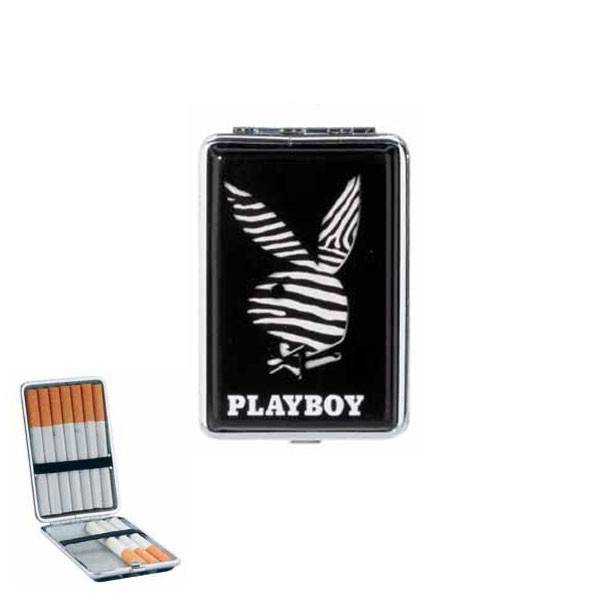  Playboy - Zigarettenetui mit Zebrafellmuster