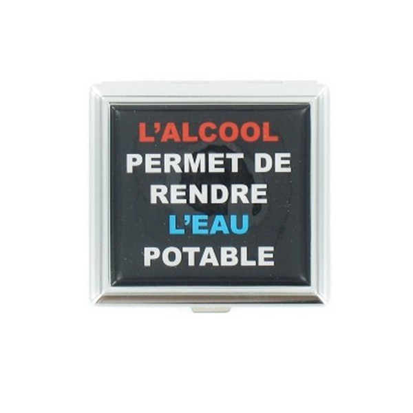Etui A Cigarettes Epoxy Carre - ''Alcool''