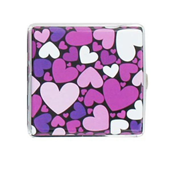 Etui A 20 Cigarettes 85Mm Alu - Coeurs Multicolors