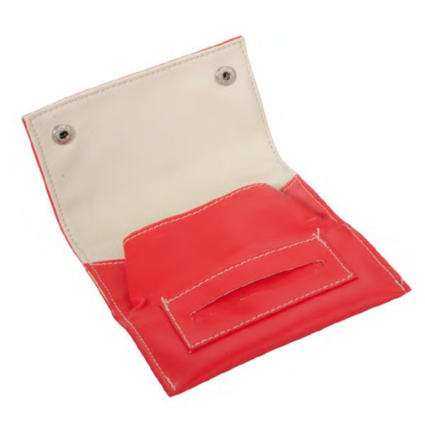 Champ Blague A Tabac Bi Color 13X7.5Cm - Dl-12 Rouge Surpique Blanc