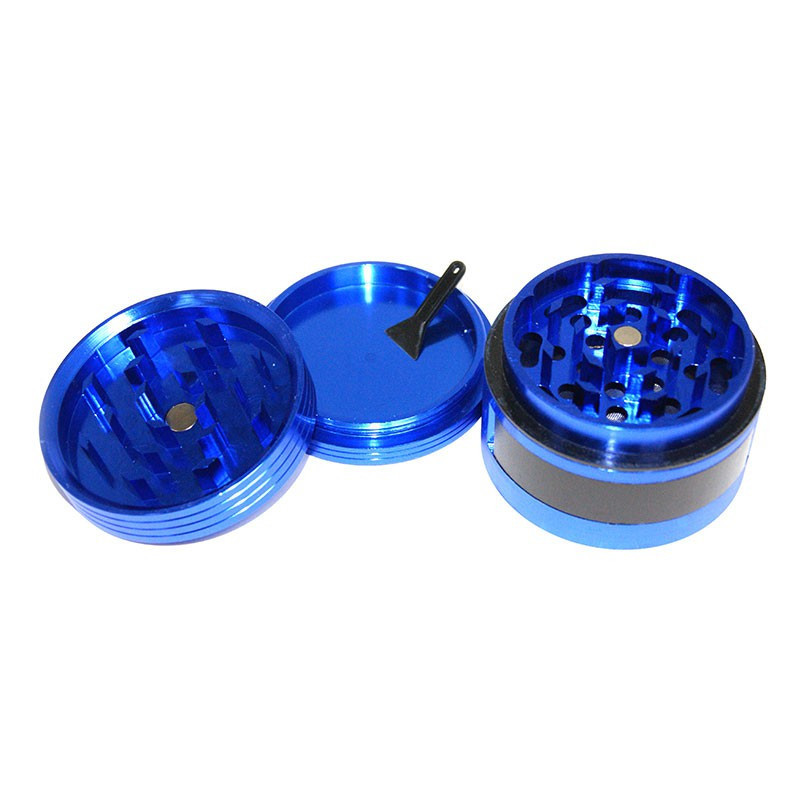 GRINDER CUISINE ALU BLEU 3 PARTS OUVERTURE COTE 61X48