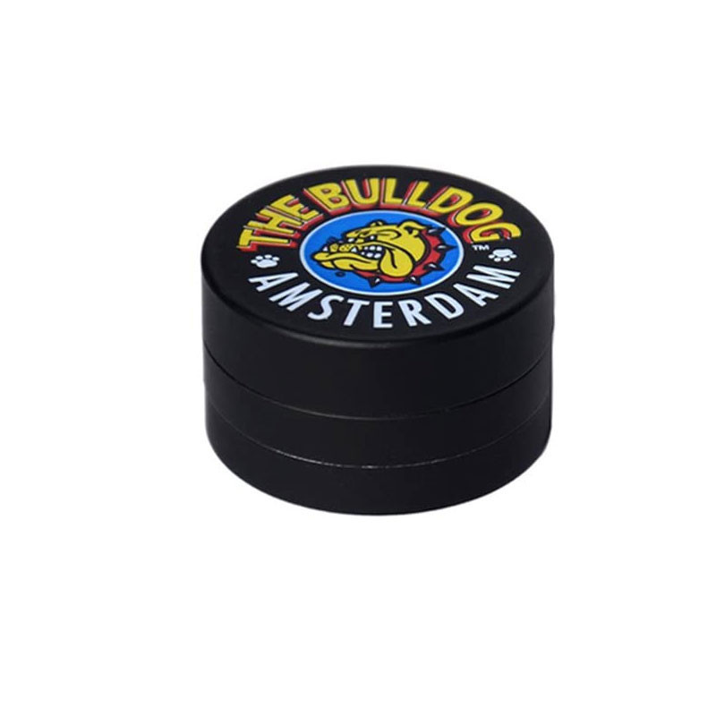 The Bulldog - Zwarte metalen slijper - 3 niveaus 