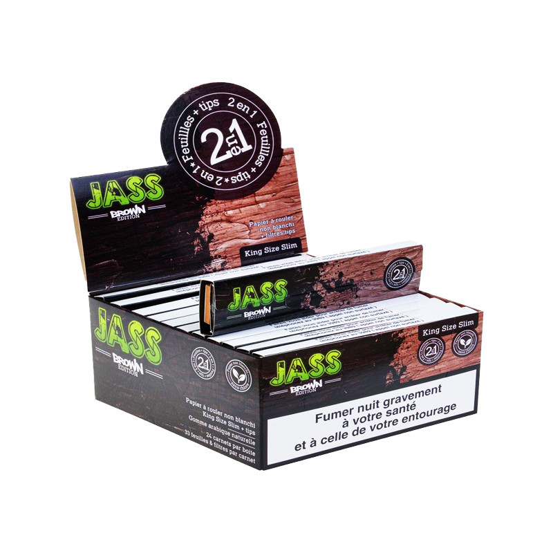 Jass - 24 confezioni di fogli per arrotolare + suggerimenti - Marrone