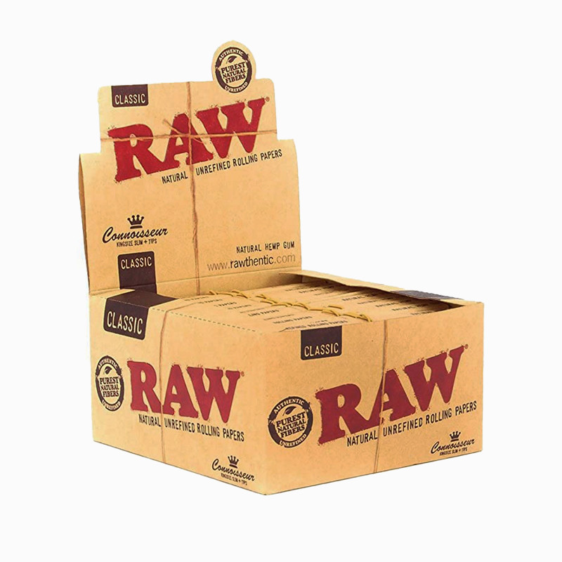 Raw - 24 pacchetti di fogli per arrotolare + Suggerimenti
