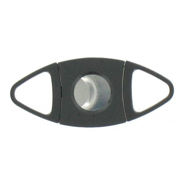 Black Plastic Cigar Cutter Double Blade