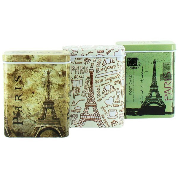Étui à cigarettes - Tour Eiffel fond carte postale