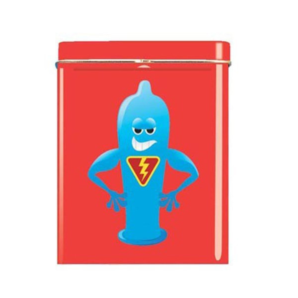 Etui à cigarettes - Bonhomme Preservatif Rouge