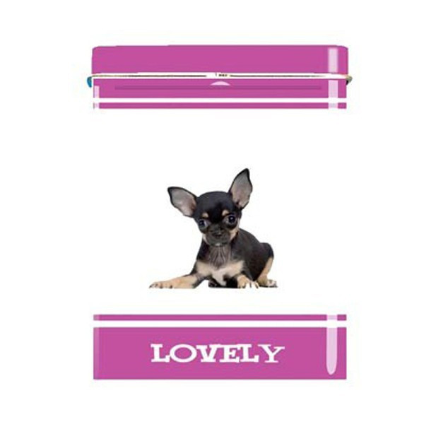 Étui à cigarettes - Chiot Chihuahua Noir