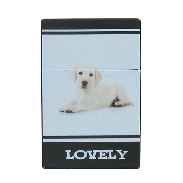 Étui pour 20 cigarettes plastique - Chiot Labrador