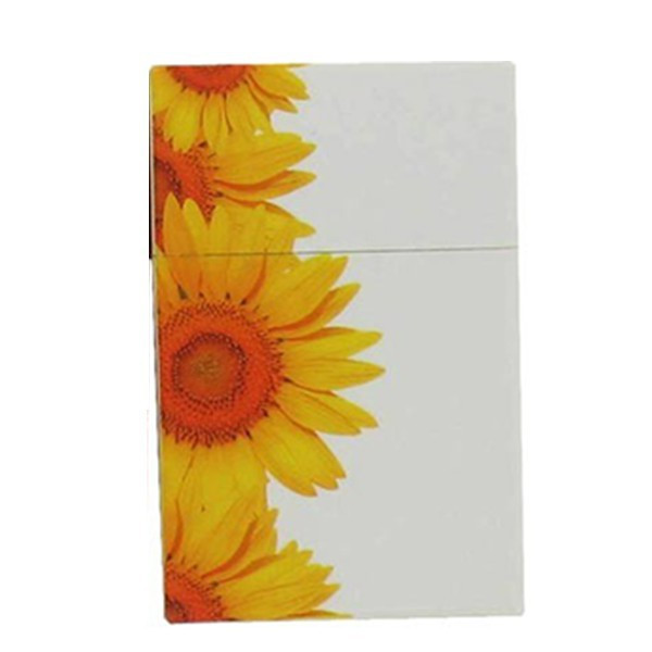 Étui pour 20 cigarettes plastique - Motif Tournesol