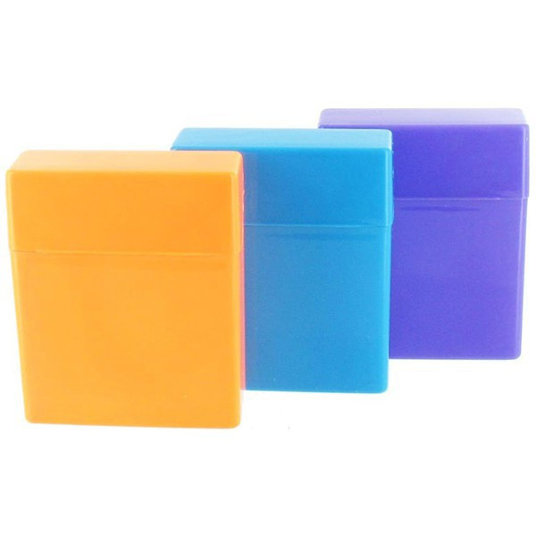 Boîte en plastique pour 25 cigarettes - Néon Orange