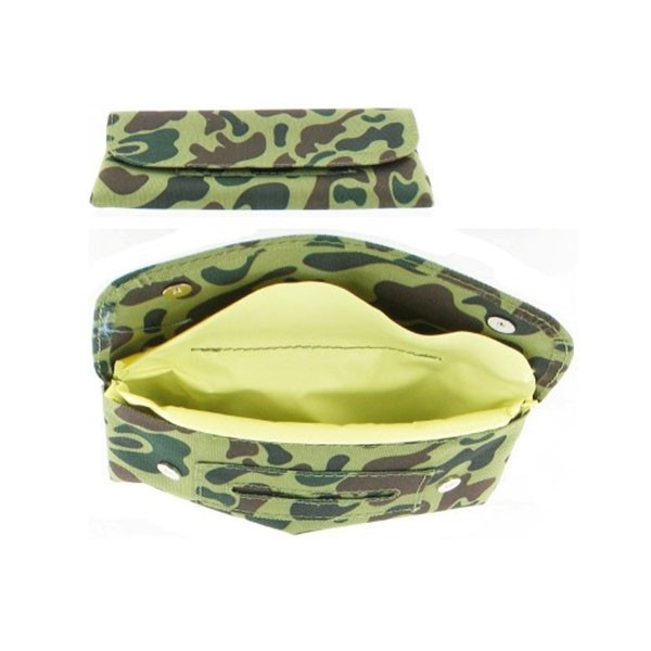 Blague A Tabac Pour Pipe Camouflage Vert Zip