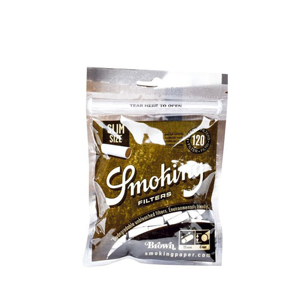 Smoking - Sachet Filtres Slim Brown 6Mm (120F/Sachet)