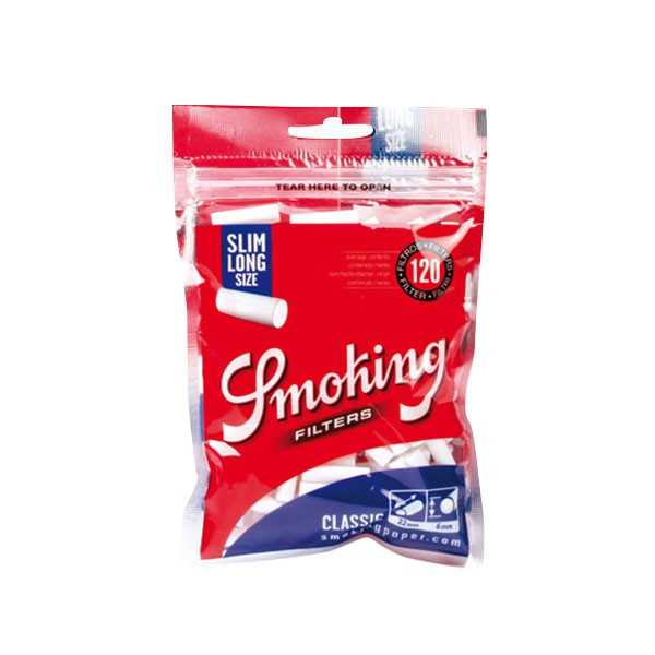 Smoking - Sachet De Filtres Acetate Slim Long Size 6Mm (120F/Sachet)