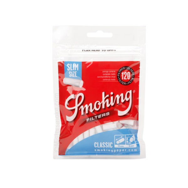 Smoking - Filterbeutel Acetate Slim Blue 6Mm (120F/Beutel)