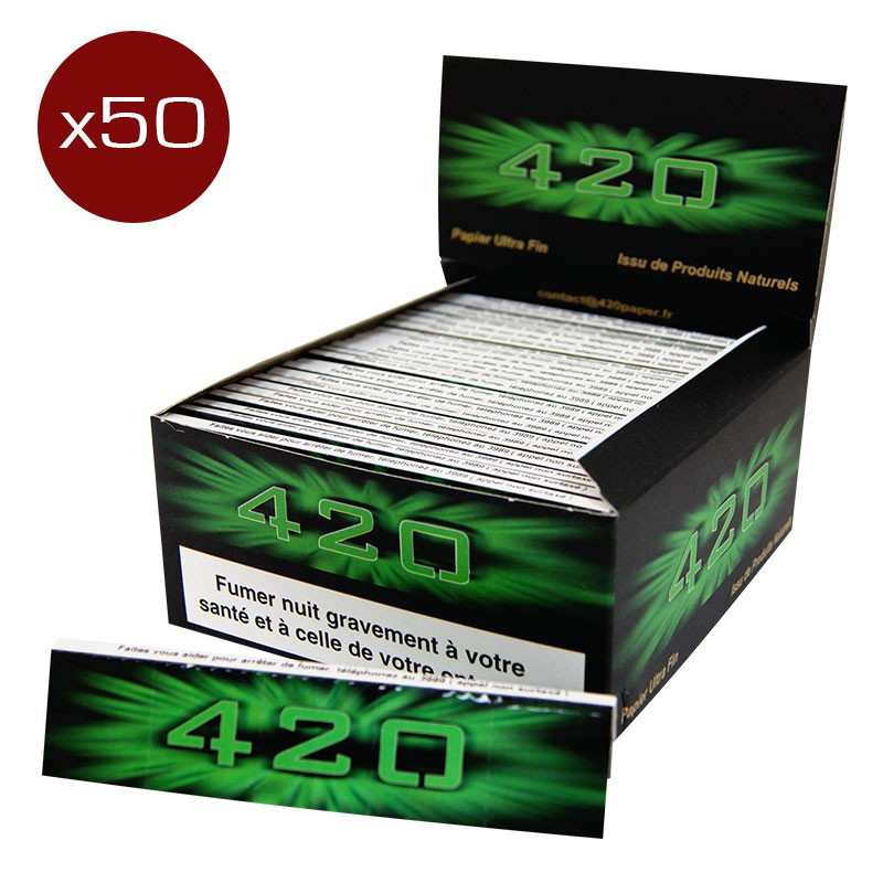 420 - Lot de 50 carnet de 32 feuilles à rouler non blanchies