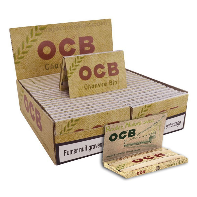 OCB - Lot de 50 Carnet de 100 feuilles à rouler Regular Bio