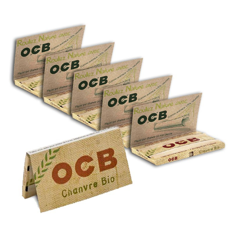 OCB - Lot de 10 Carnets de feuilles à rouler Regular Bio