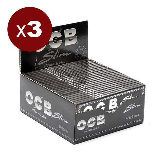 OCB - Lot de 3 Btes de 50 carnets de 32 Feuilles Slim King Size