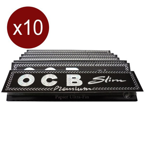 OCB - Lot de 10 carnets de 32 Feuilles Slim King Size