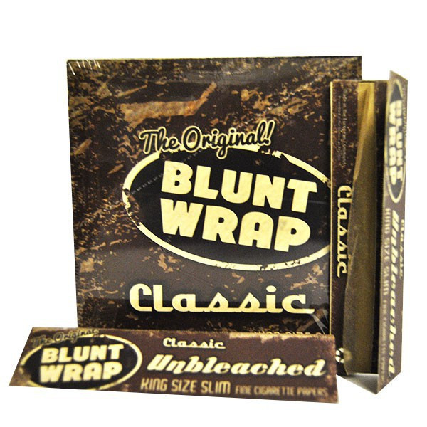 Blunt Wrap - Boite de 25 Carnets de 33 feuilles à rouler Slim Brown