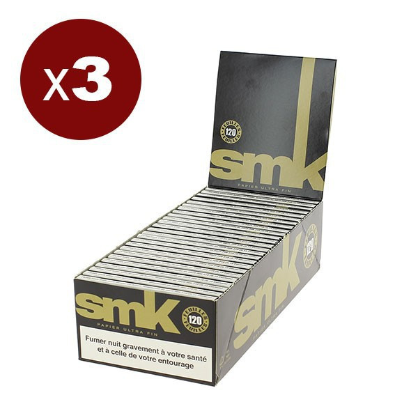 SMK - Lot de 3 Bte de 25 carnets de 120 Feuilles Smk Regular Double