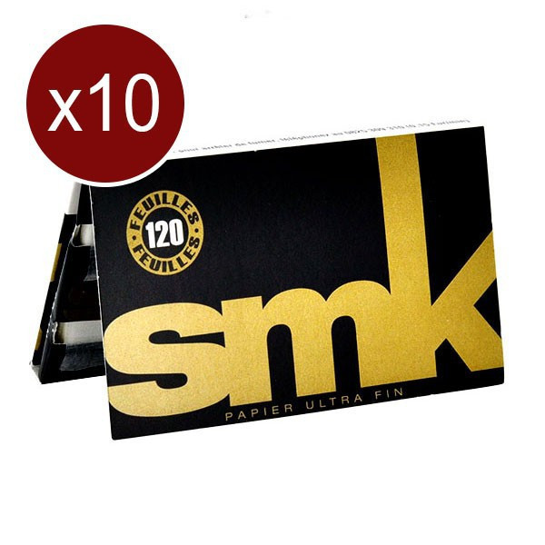 SMK - Lot de 10 carnets de 120 Feuilles Smk Regular Double