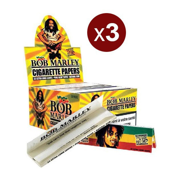 Smoking - Lot 3 Bte 50 Carn Smoking de 33 Feuilles King Bob Marley King Size
