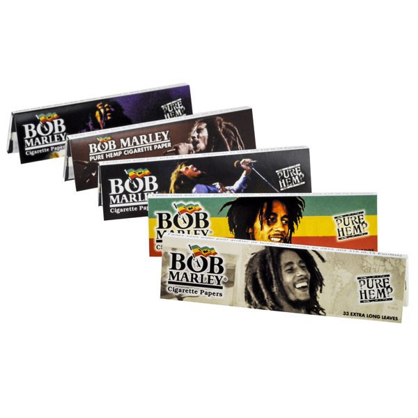 Smoking - Carnet de 33 feuilles à rouler + Cartons King Bob Marley King Size
