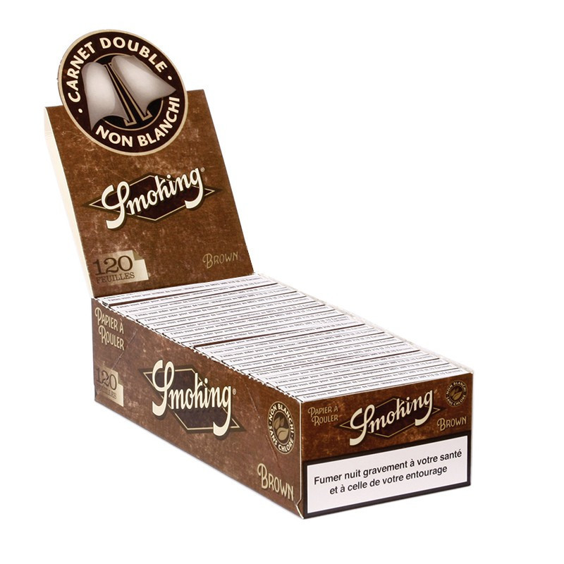 Smoking - Boîte de 25 carnets de 120 feuilles Regular Brown