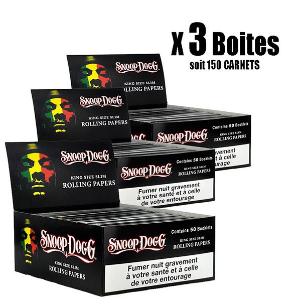 Snoop Dogg - Lot de 3 boites de 50 carnets de 32 Kss Snoop Dogg