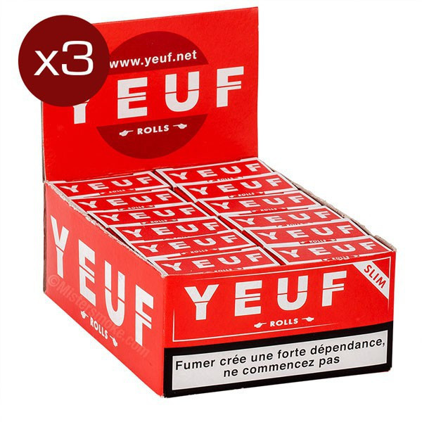 Yeuf - Lot de 3 Btes de 28 carnets Yeuf Rolls