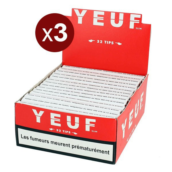 Yeuf - Lot de 3 Btes de 28 carnets de 32 Yeuf Slim + Tips