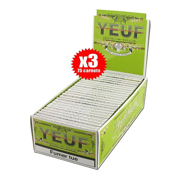 Yeuf - Lot de 3 boites de 25 carnets de 100 Yeuf Regular