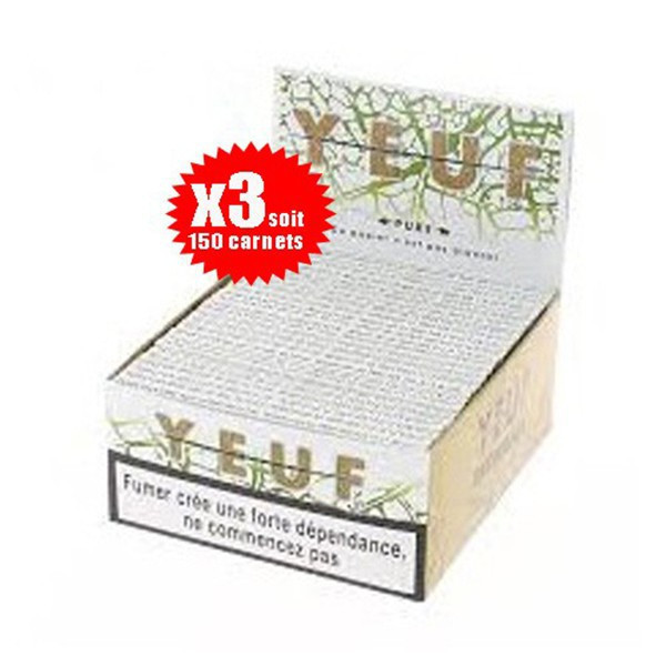 Yeuf - Lot de 3 boites de 50 carnets de 32 Yeuf Slim Pure