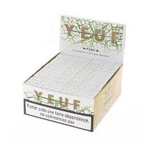 Yeuf - Boite de 50 Carnets de feuilles à rouler Yeuf Slim Pure