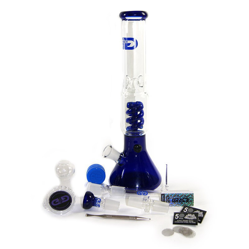 Pack Malette Cuir Bubbler H:35Cm Bleu Et Accessoires
