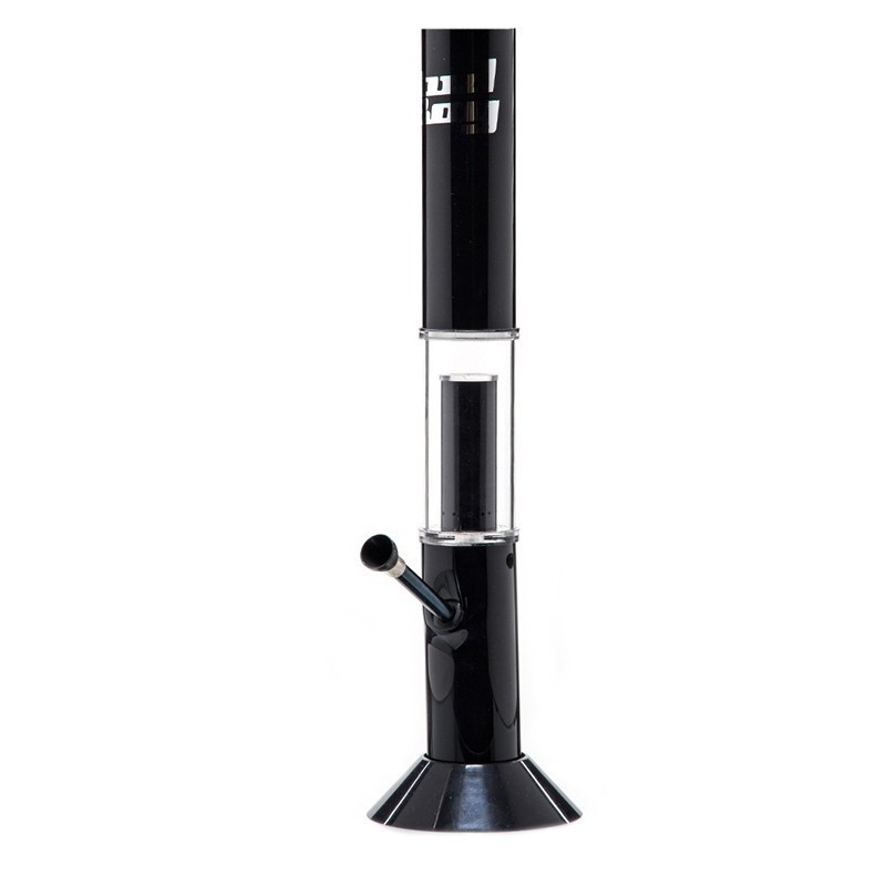 Cane Bud Boy Bong- Black- H:43Cm -50Mm- Wt:3Mm (Circa) - Glass Per