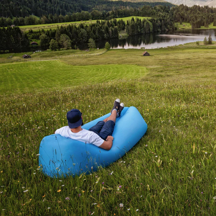 Cama de aire - Sillón hinchable - Naranja