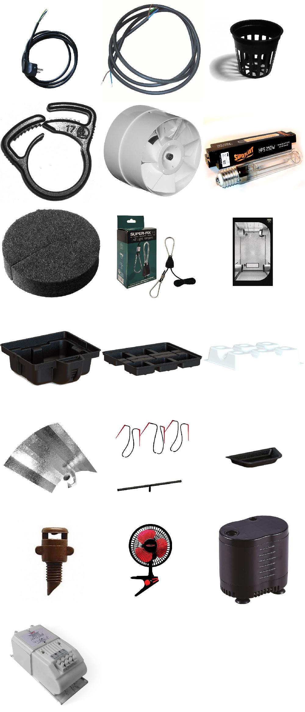 CAIXA PRETO V2 60 AERO ECO câmara de crescimento completa PACK