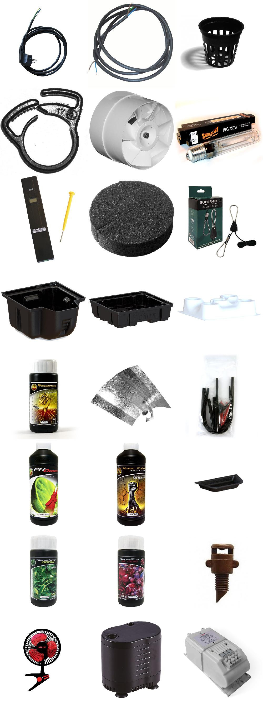 PACK culture en intérieur aéroponique AERO ECO 1 250W
