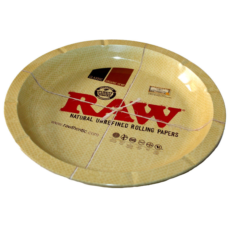 Raw - Plateau en métal rond
