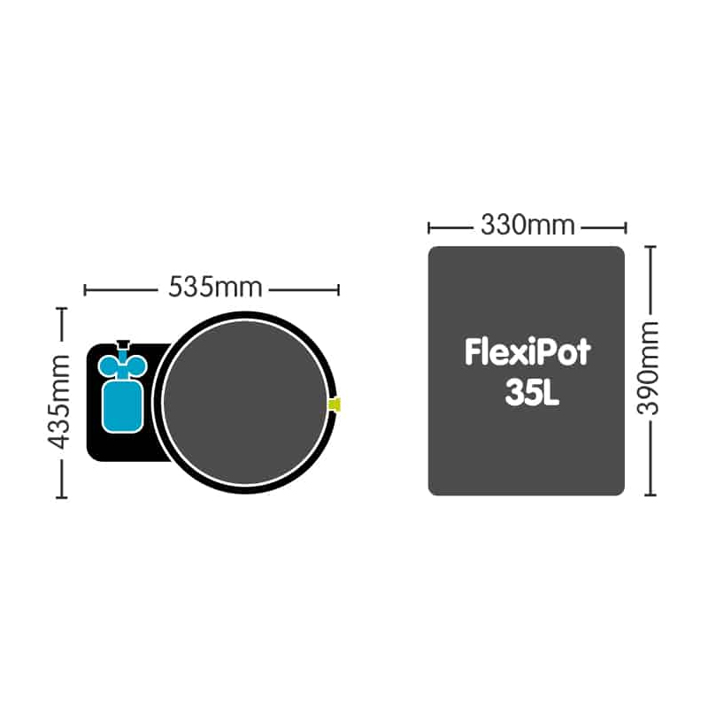Autopot - 1-Pot-System Flexipot XXL - 35L