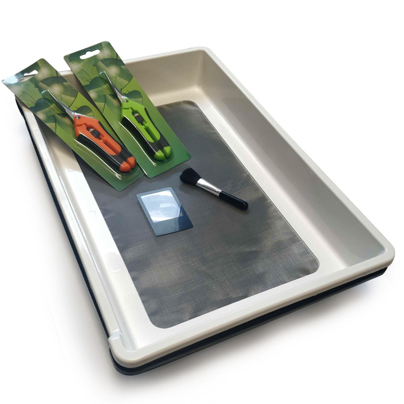 Gezeefde snijbak + Tuinbouw manicure accessoires - 50x33x6cm