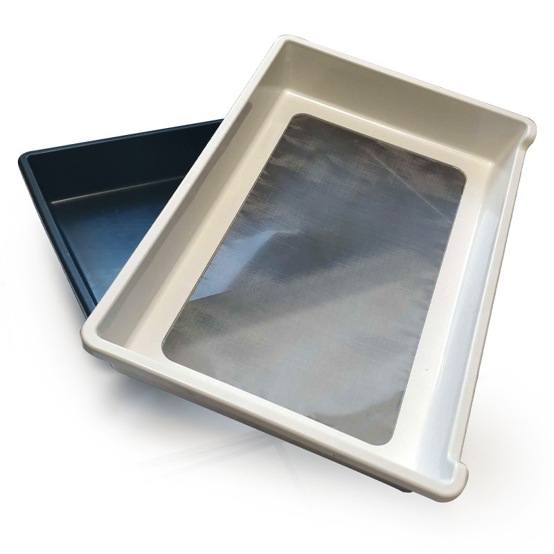 Gezeefde snijbak + Tuinbouw manicure accessoires - 50x33x6cm