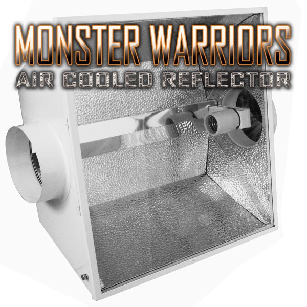 Reflektor aus belüftetem Glas Monster Warriors 150mm air cooled , Fassung E40 